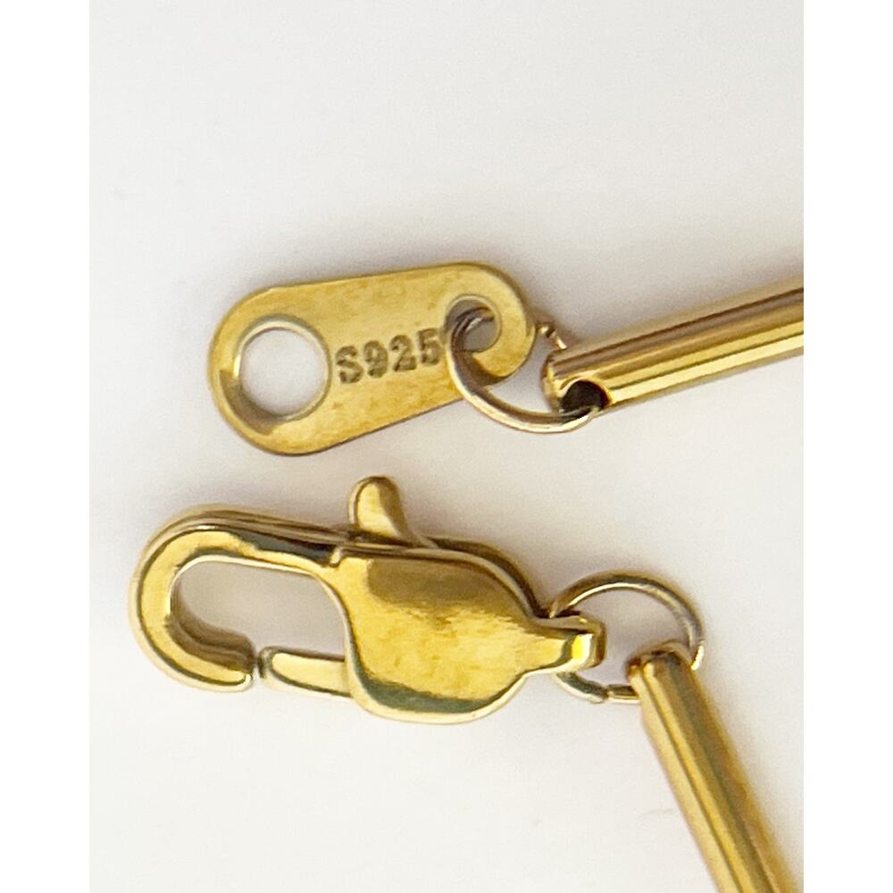 GUCCI Bee Charm Necklace Pendant Green Gold Stamped Zipper Pull - Picture 12 of 14